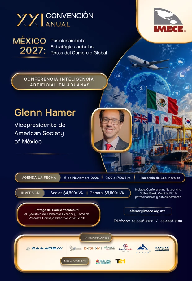 Cartel: Inteligencia artificial en aduanas — Glenn Hamer
